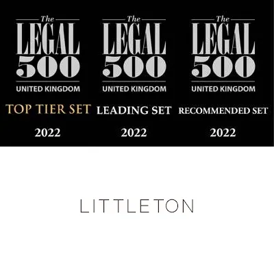 Littleton members widely ranked in Legal 500 UK Bar 2022