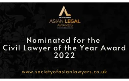 Mohinderpal Sethi KC nominated for Civil Lawyer of the Year 2022 at the Asian Legal Awards
