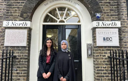 Littleton welcomes Amany Jabir and Maryam Shah as new pupils