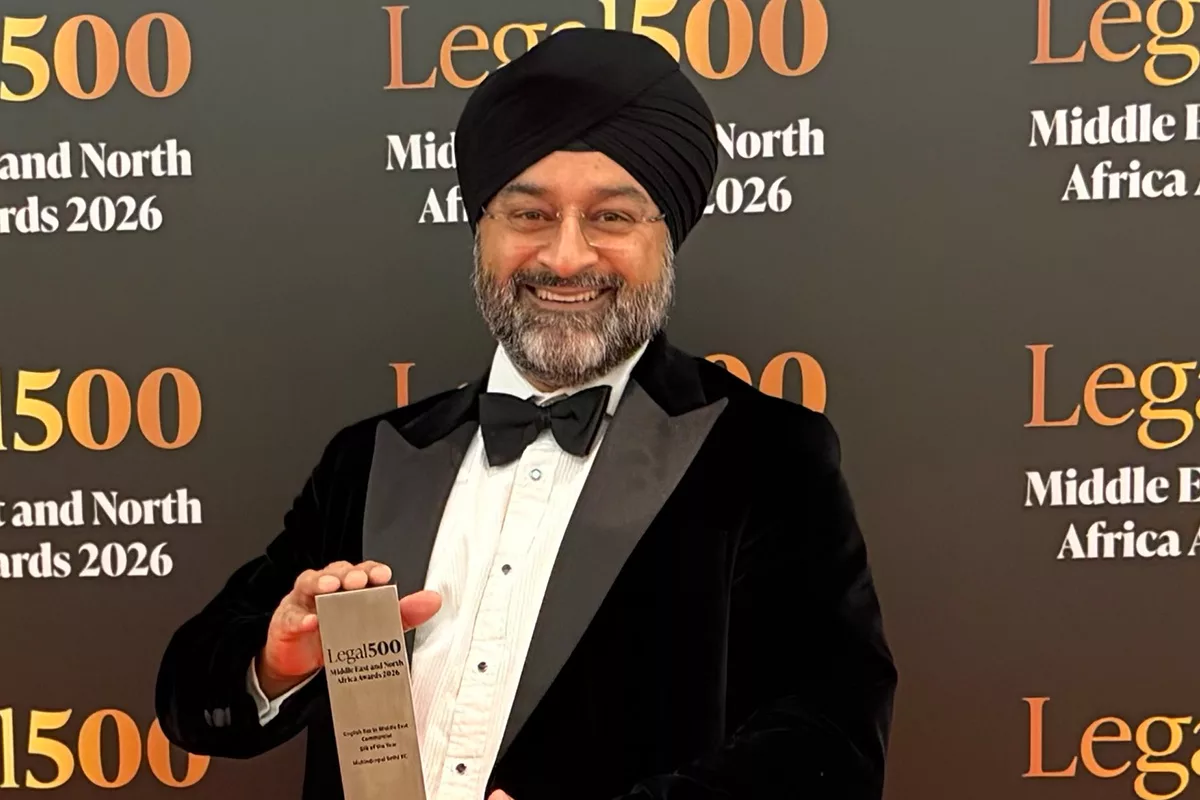 Mohinderpal Sethi KC wins Commercial Silk of the Year at the Legal 500 MENA Awards 2026